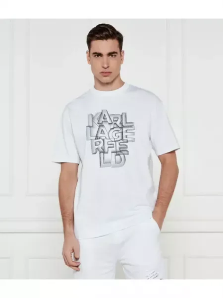 Karl Lagerfeld Tricou alb