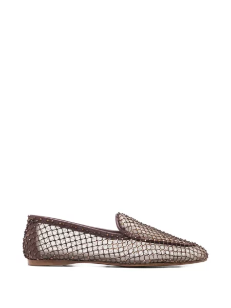 Pantofi loafer Forte_forte plasă maro