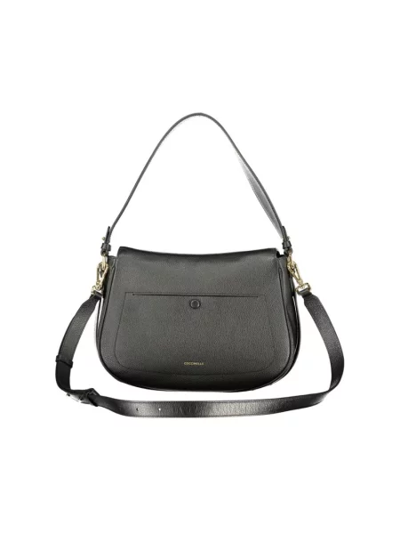 Torebka Coccinelle skórzana czarna