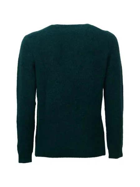 Pulover Mc2 Saint Barth cu decolteu rotund verde