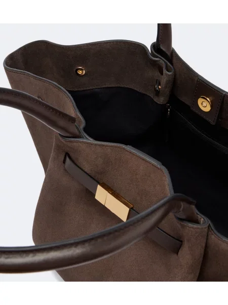 Shopper torbica Demellier iz semiša rjava