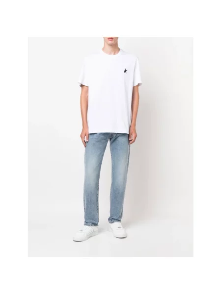 Koszulka Golden Goose z logo biała