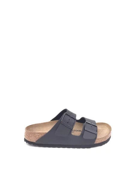 Klapki Birkenstock skórzane czarne