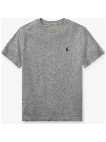 Koszulka Ralph Lauren Crewneck krótki rękaw ciemnoszary junior S szara