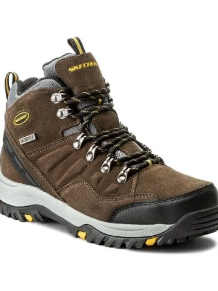 Bakancs SKECHERS Pelmo Khaki barna