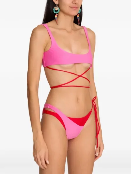 Bikini Amir Slama cu legături roz