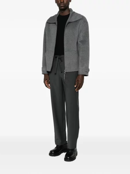 Pantaloni Amaranto cu cordon gri