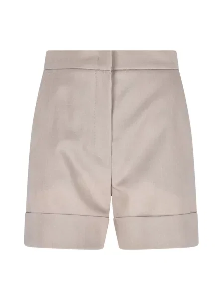 Krótkie szorty Max Mara wełniane beżowe
