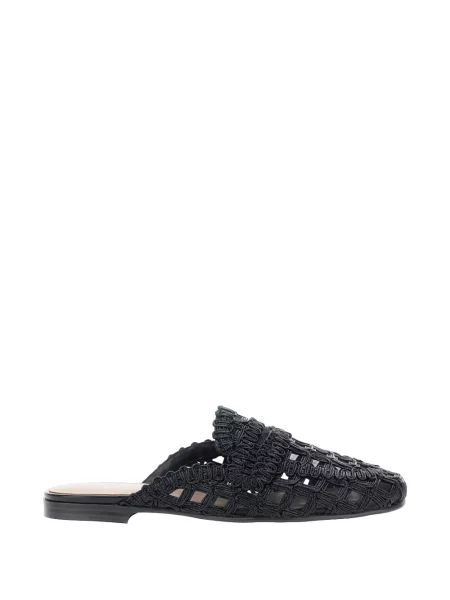 Papuci tip mules Twinset negru