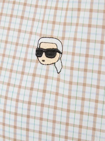 Картата сорочка Karl Lagerfeld біла