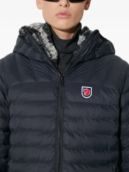 Geacă Fjallraven cu glugă negru
