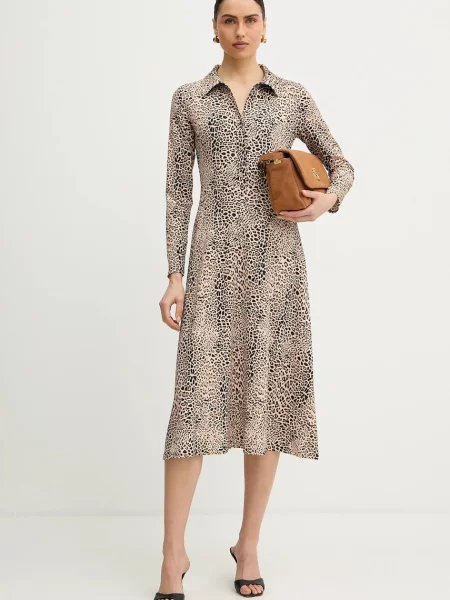Pinko Geantă pe umăr CLICK SOFT HANDLE | piele întoarsă maro