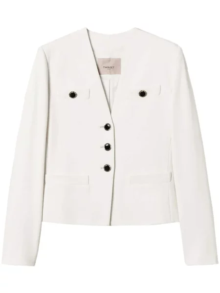 Sacou Twinset alb
