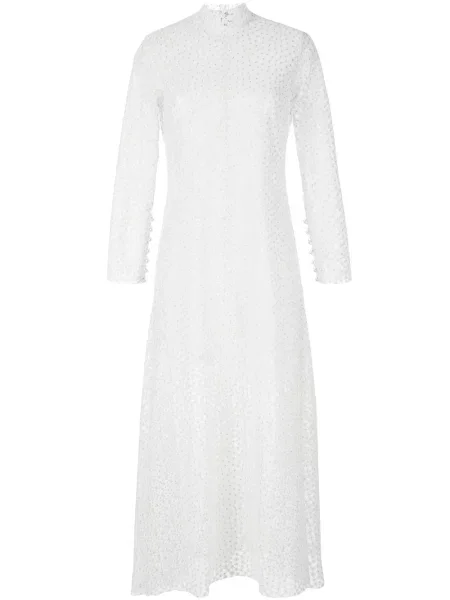 Rochie Macgraw cu broderie alb
