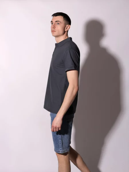 Поло Lumo серое