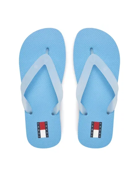 Japonke Tommy Jeans Tjw Logo Flip Flop Svetlo modra