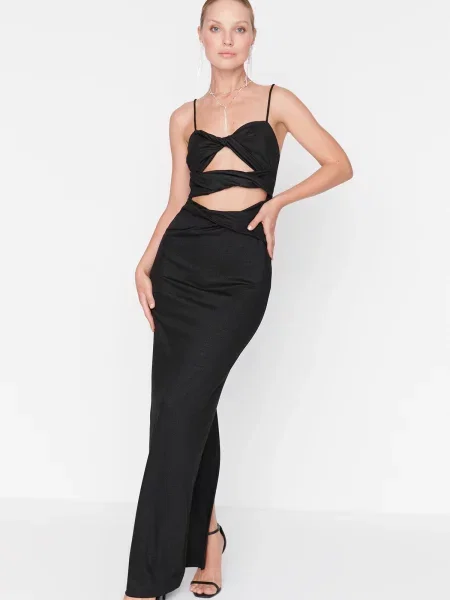 Rochie de seară Trendyol negru