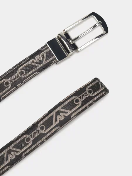 Ремень Emporio Armani с ремешками черный