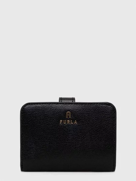 Kožená peňaženka Furla čierna