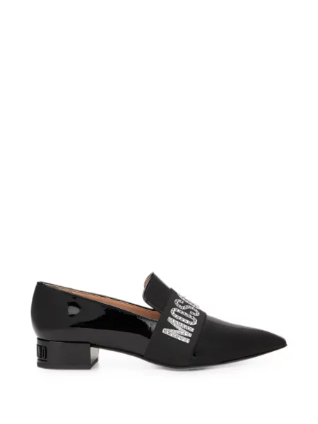 Pantofi cu toc Moschino cu autograf negru