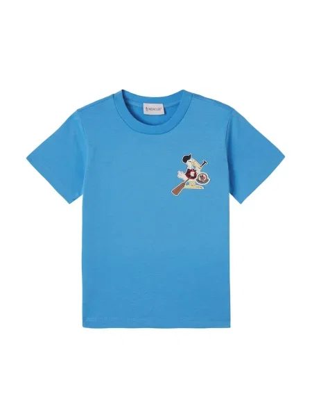 Gyerek póló Moncler Enfant kék