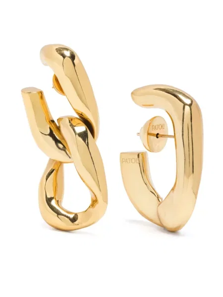 Kolczyki Patou asymetryczne złote