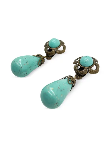 Обеци Jennifer Gibson Jewellery синьо