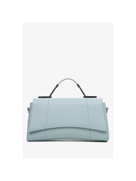 Сумка міні-бег шкіряна Estro блакитна