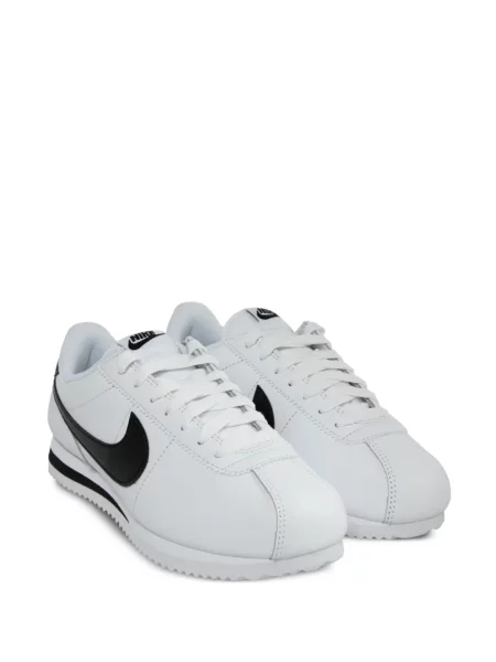 Iš natūralios odos retro stiliaus sportbačiai Nike Flyknit juoda