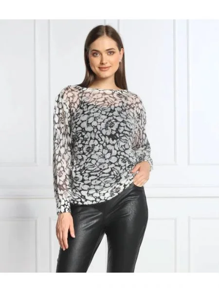 TWINSET de lână pulover | longline fit alb