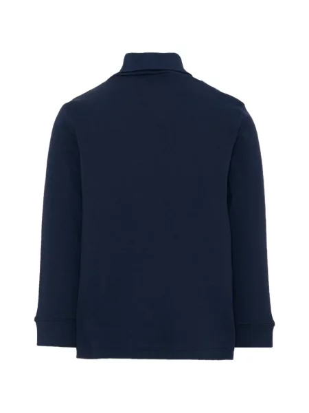 Sweter z golfem dziecięcy Lacoste niebieski