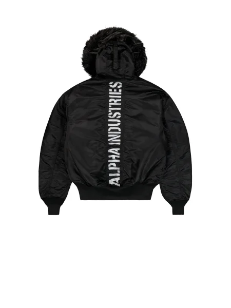 ALPHA INDUSTRIES Geacă de iarnă negru alb