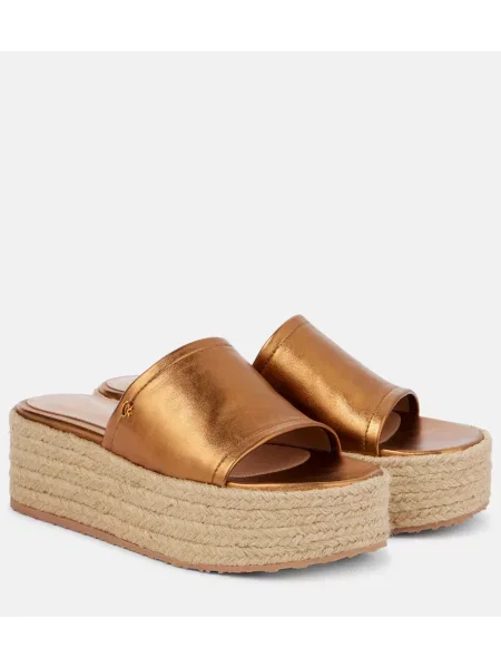 Espadrile Gianvito Rossi din piele maro