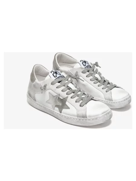 Sneakersy 2star skórzane białe