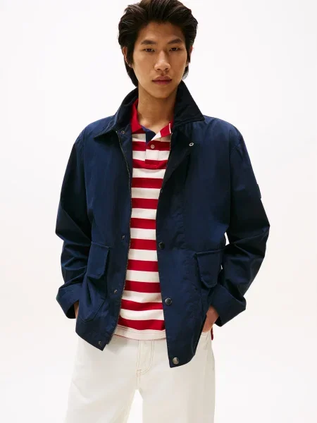 TOMMY HILFIGER Prechodná bunda námornícka modrá