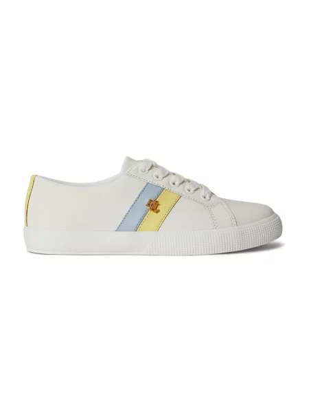 Sneakerși Lauren Ralph Lauren alb