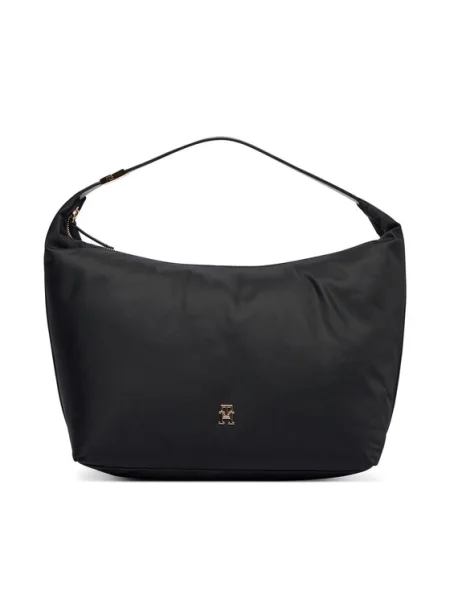 Tommy Hilfiger Дамска чанта Th Go Hobo Nylon черен