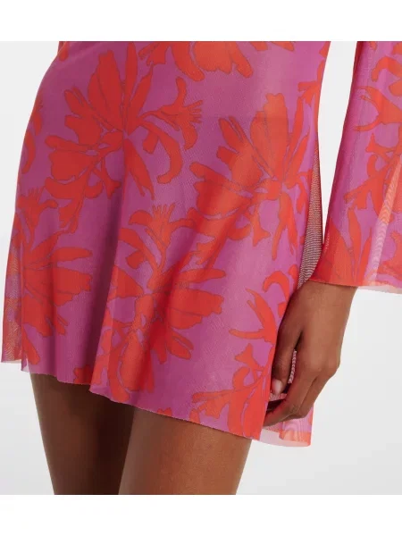 Rochie Vix Paula Hermanny cu model floral roz
