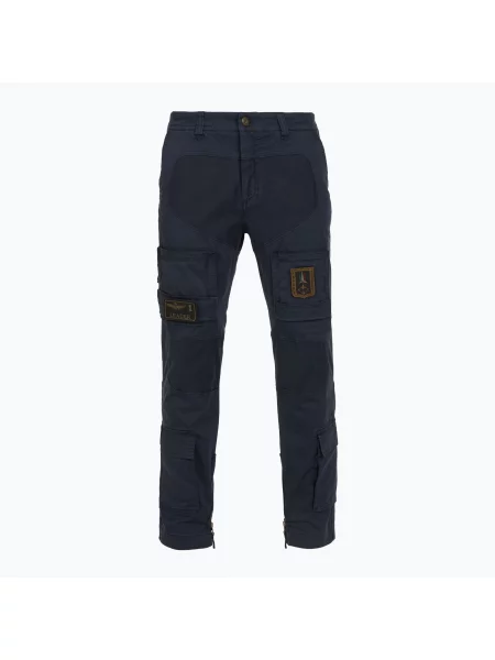 Kalhoty Aeronautica Militare Iconic Anti-G blu navy tmavě modré
