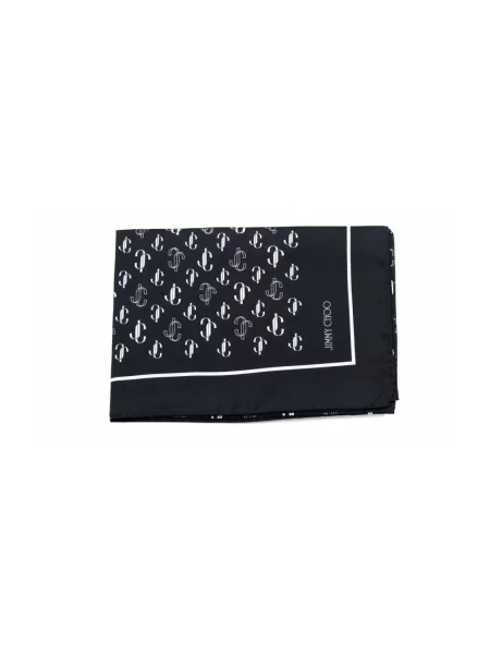 Chusta Jimmy Choo z logo czarna