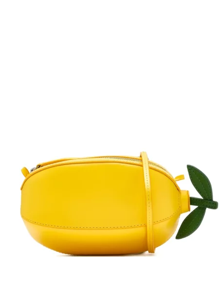 Geanta crossbody Staud din piele galben