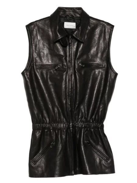 Kamizelka Magda Butrym z owczej skóry czarna