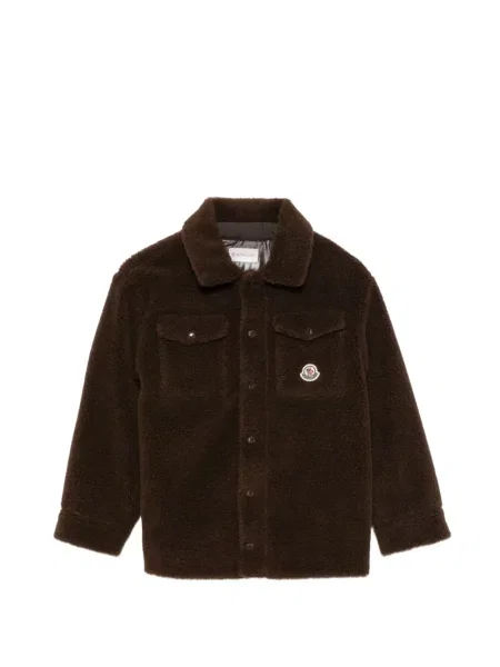 Koszula dziecięca Moncler Enfant brązowa