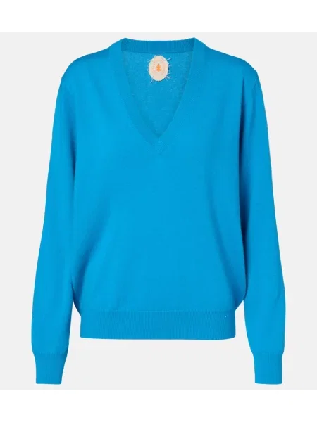 Pulover Jardin Des Orangers din cașmir albastru