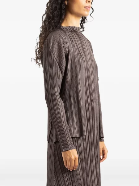 Cardigan Pleats Please Issey Miyake gri