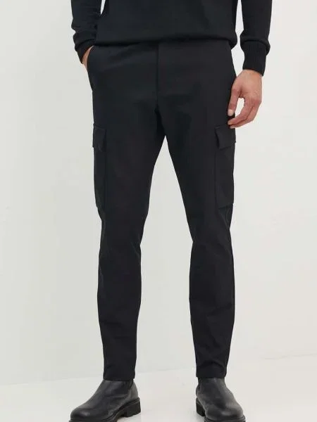BOSS pantaloni barbati mulata negru
