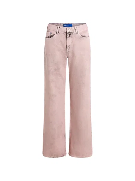 Blugi Karl Lagerfeld Jeans cu 5 buzunare roz