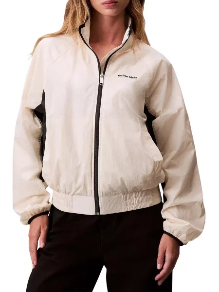 Geacă de blugi Calvin Klein alb