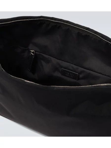 Geantă The Row din piele negru