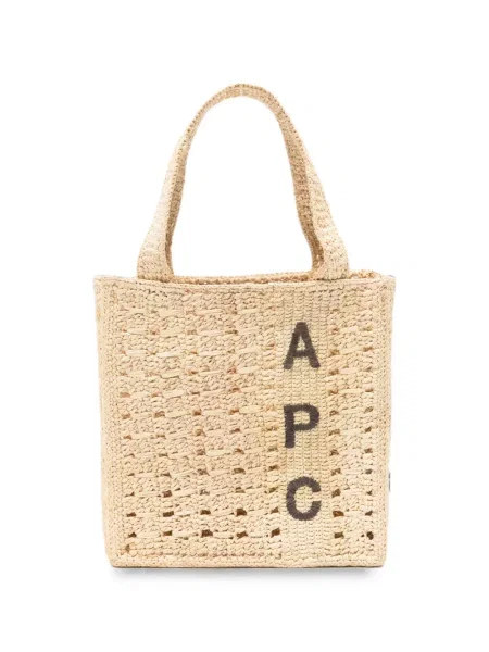 Geantă shopper A.p.c. cu broderie